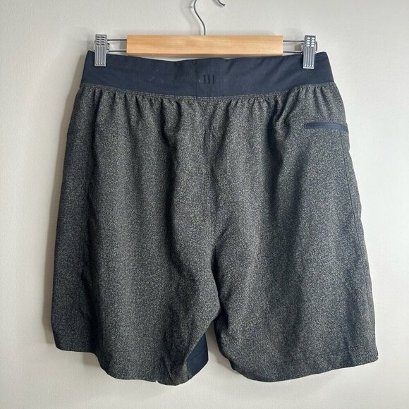 Lululemon The Short Mens Green Stretch Athletic Gym Train Run Elastic Waist - Picture 6 of 9